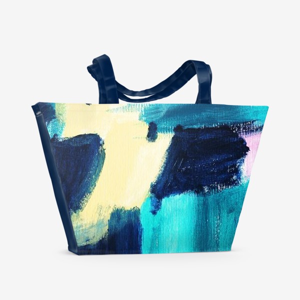 Пляжная сумка «акрил, абстракция»