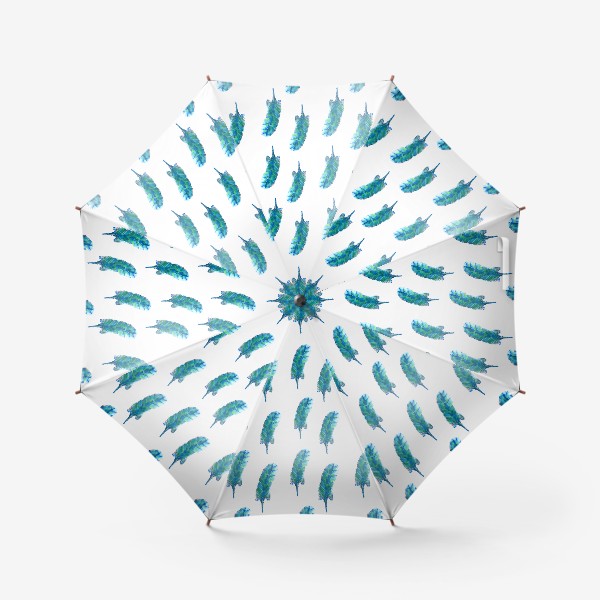 Зонт «акварельные перышки»