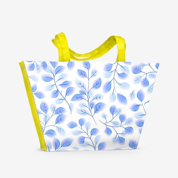 Пляжная сумка «Акварельные листья»