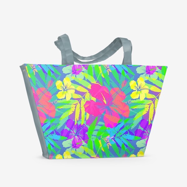 Пляжная сумка «Тропические цветы»