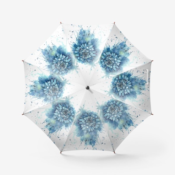 Зонт «Голубая хризантема»