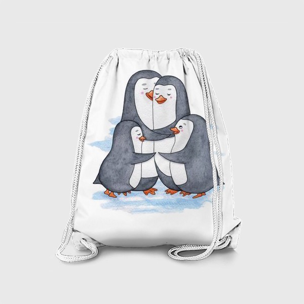 Рюкзак «Пингвины. Семья. Нежность»