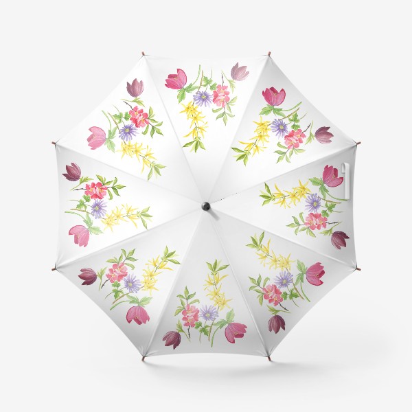 Зонт &laquo;Букет весенних цветов&raquo;
