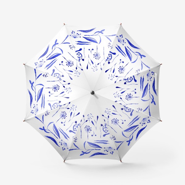 Зонт «Композиция из ботаники»