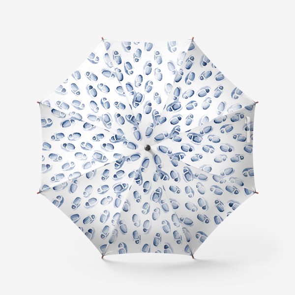 Зонт «Следы на снегу паттерн»
