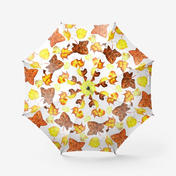 Зонт «оранжевые осенние листья»