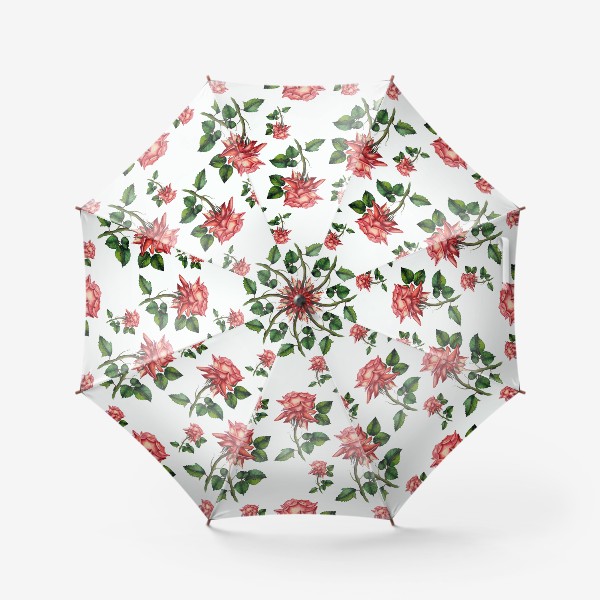 Зонт «паттерн розы»
