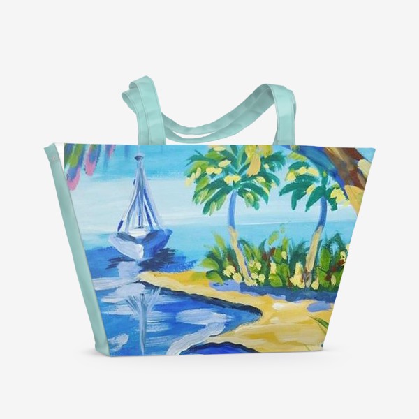 Пляжная сумка &laquo;Цветочный пляж&raquo;