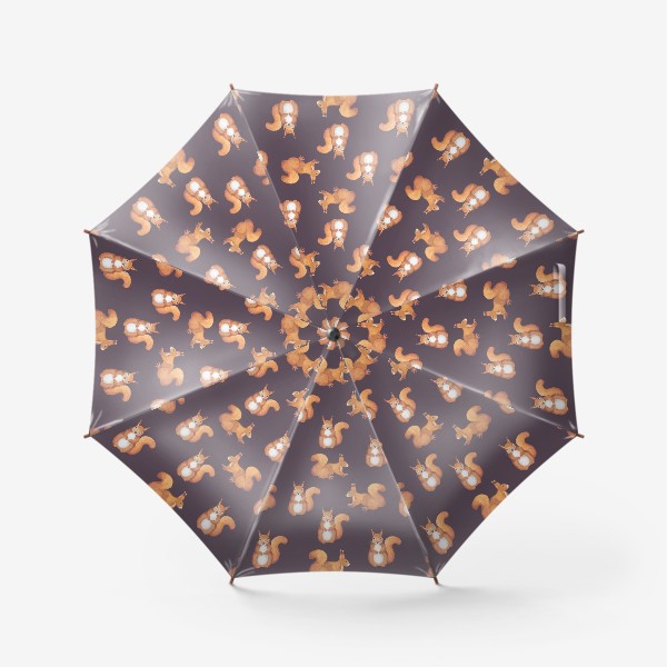 Зонт «Принт белки.»