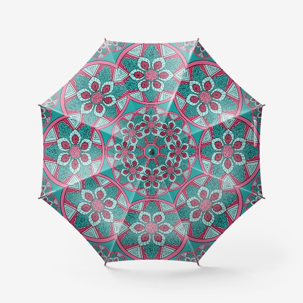 Зонт «Розовая мандала»