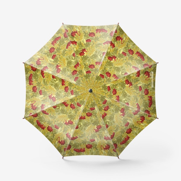 Зонт «осенняя рябина»