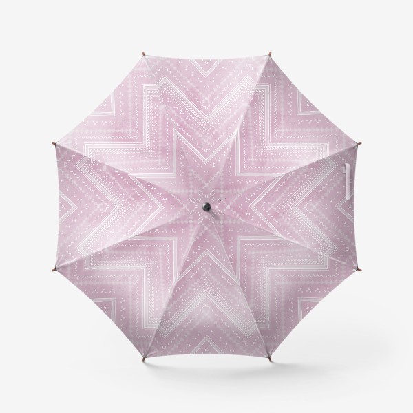 Зонт «Шеврон на розовом фоне»