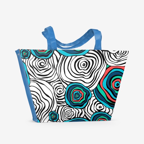 Пляжная сумка «Абстрактные круги»