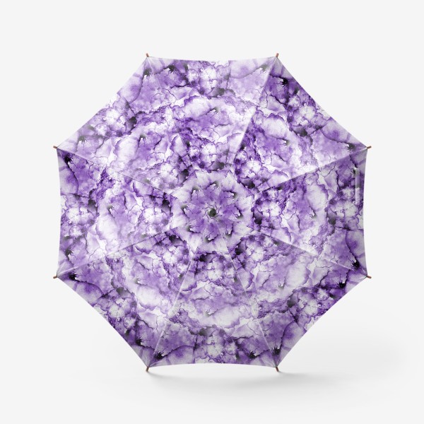 Зонт «Фиолетовое безумство (спиртовые чернила)»