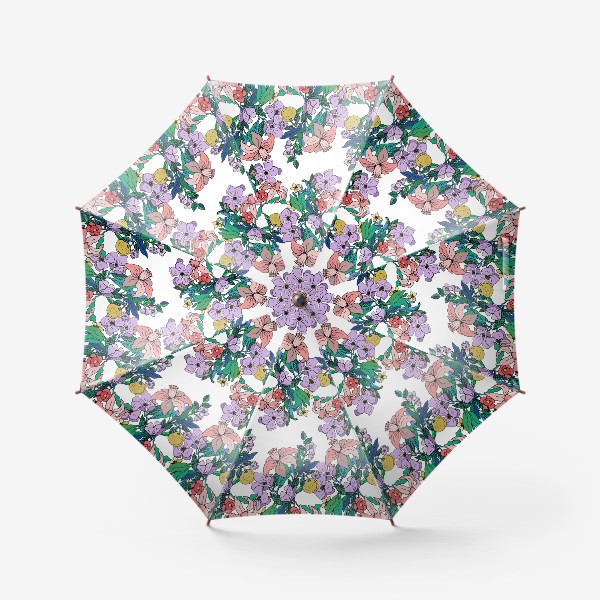 Зонт «Паттерн с цветами. »