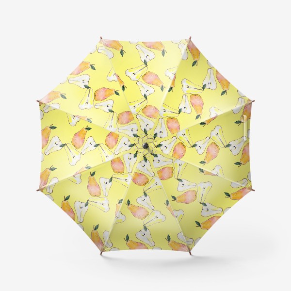 Зонт «Груши. акварельный паттерн»