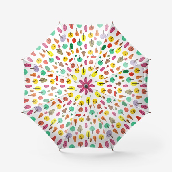 Зонт «Паттерн цветные деревья»