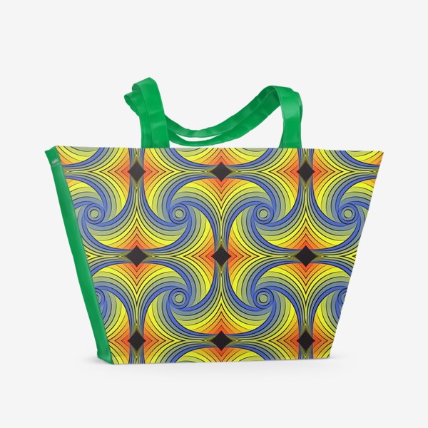 Пляжная сумка «радужная абстракция»