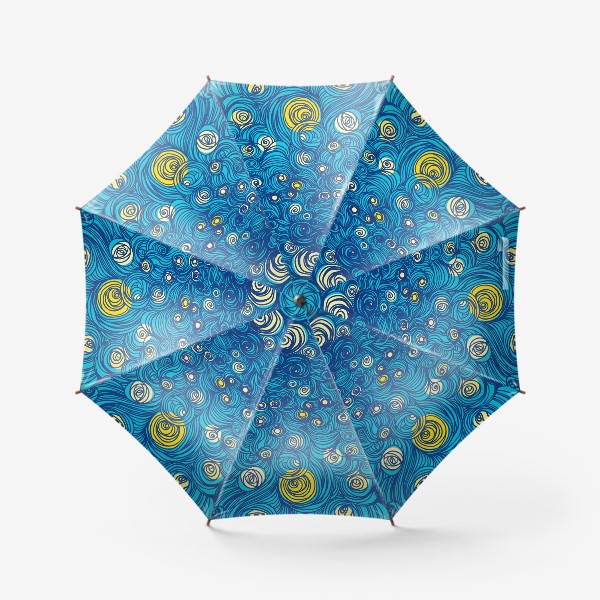 Зонт «Небо полное удивительных сияющих звезд. Небо Ван Гога»