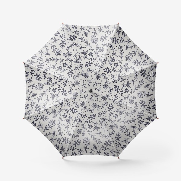 Зонт «Цветочный узор в стиле древа жизни»
