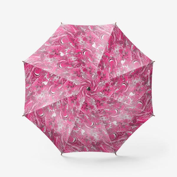 Зонт «Розовая фантазия (жидкий акрил)»