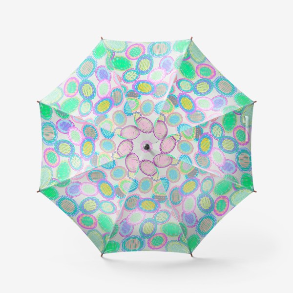 Зонт «Абстрактные полосатые овалы»