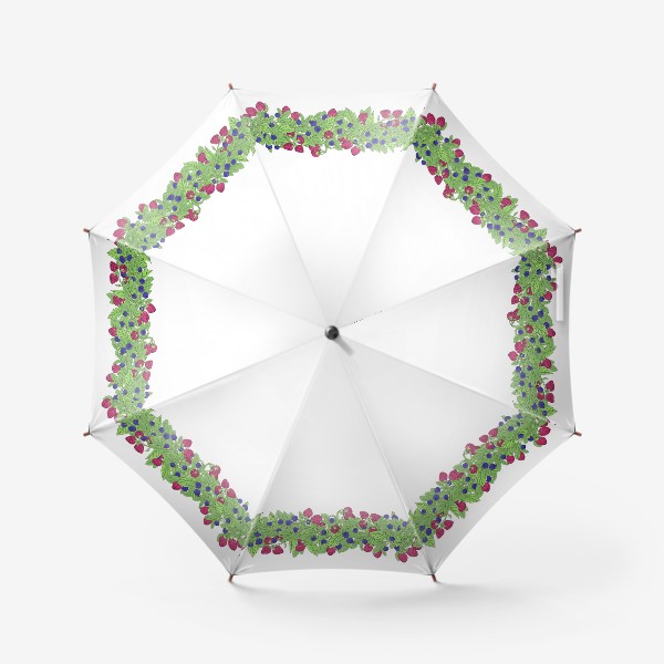 Зонт «Летние ягоды паттерн»