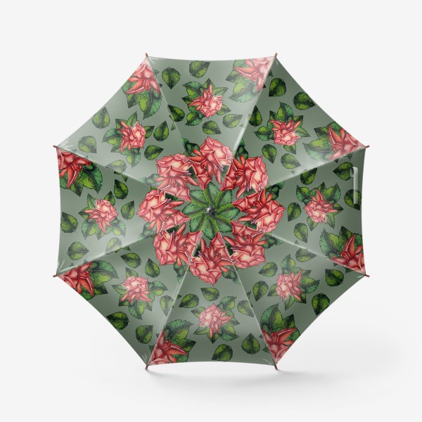 Зонт «Роза паттерн»