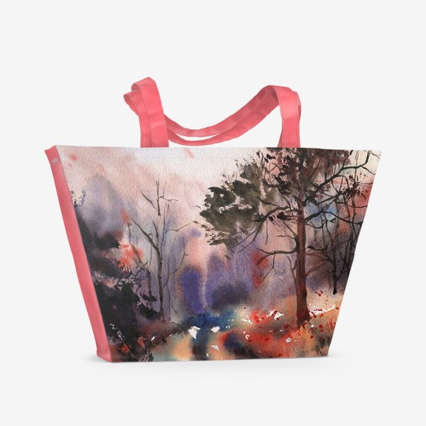 Пляжная сумка «Autumn forest»