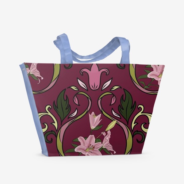 Пляжная сумка «Викторианская лилия »