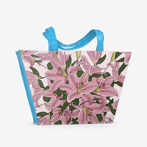Пляжная сумка «Нежные лилии»