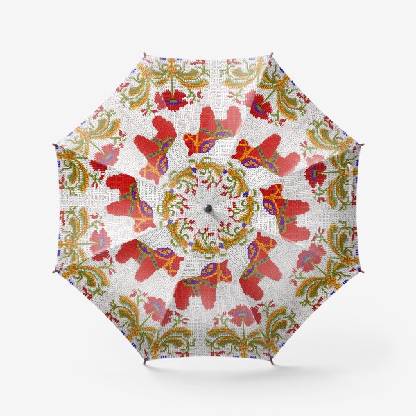 Зонт «Шведский традиционный  узор»