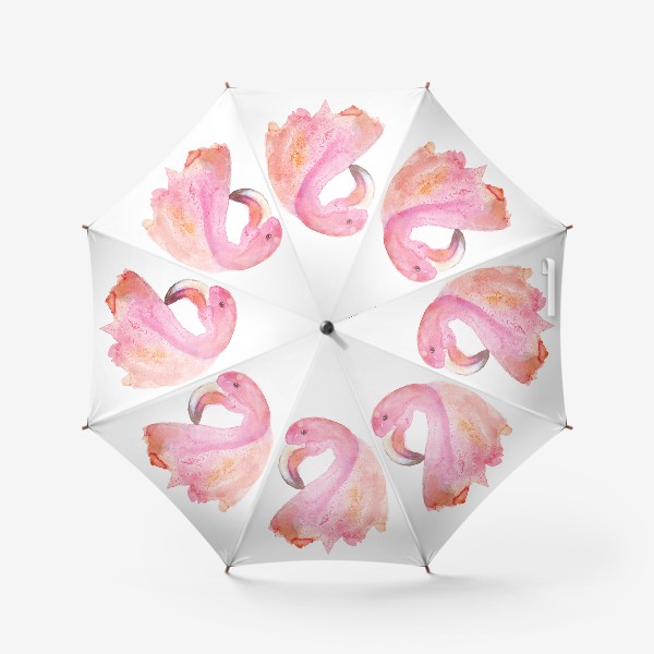 Зонт «Акварельный фламинго»