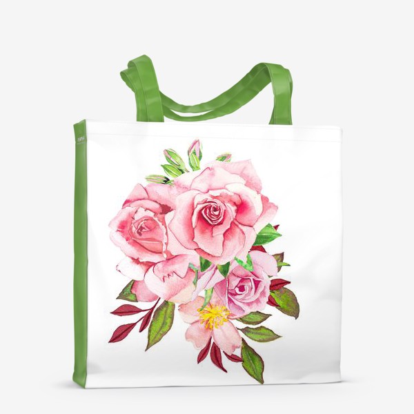 Сумка-шоппер «Цветочный букет с Розами»