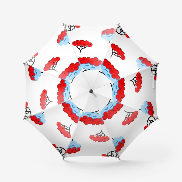 Зонт «Рябина в снегу»