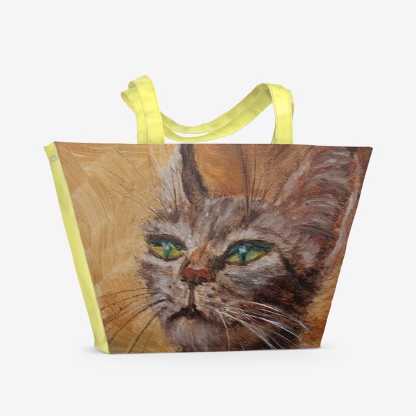 Пляжная сумка «Кот - оптимист»