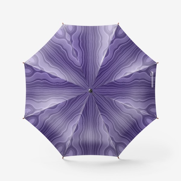Зонт «Фиолетовые волнистые линии»