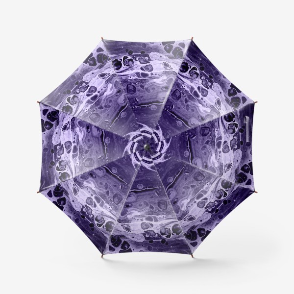 Зонт &laquo;Абстракция фиолетовый жидкий акрил&raquo;