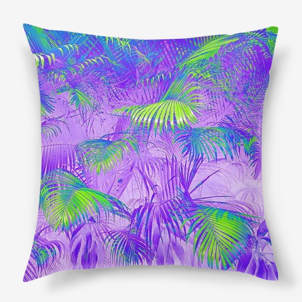 Подушка «Фиолетовые тропики »