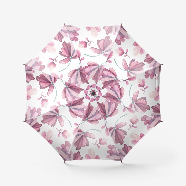 Зонт «Розовые суккуленты»