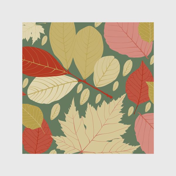 Шторы &laquo;Vector seamless pattern with autumn leaves.&raquo;