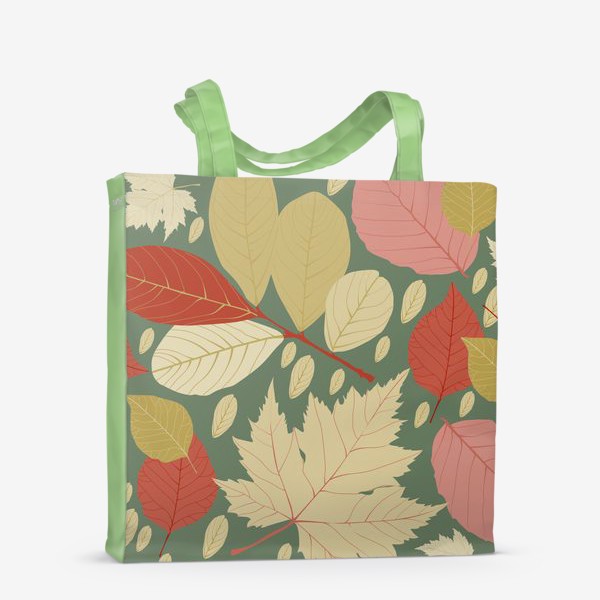 Сумка-шоппер «Vector seamless pattern with autumn leaves.»