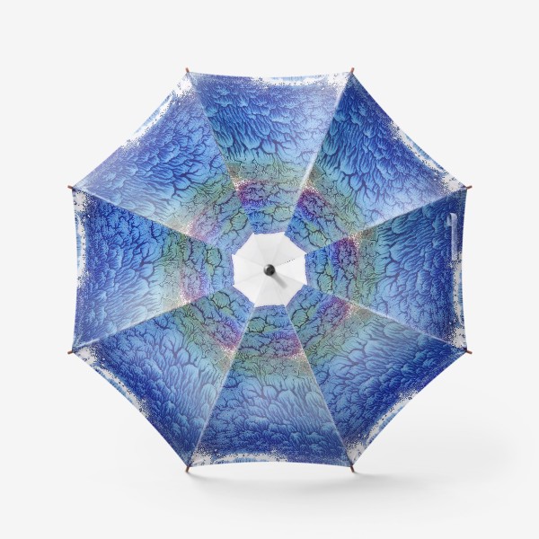 Зонт «Акварельная абстракция в розово-синих цветах»