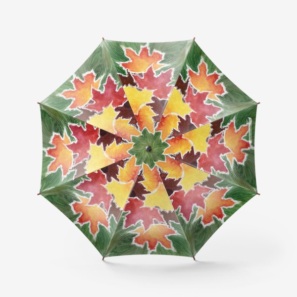 Зонт «Листья в инее»