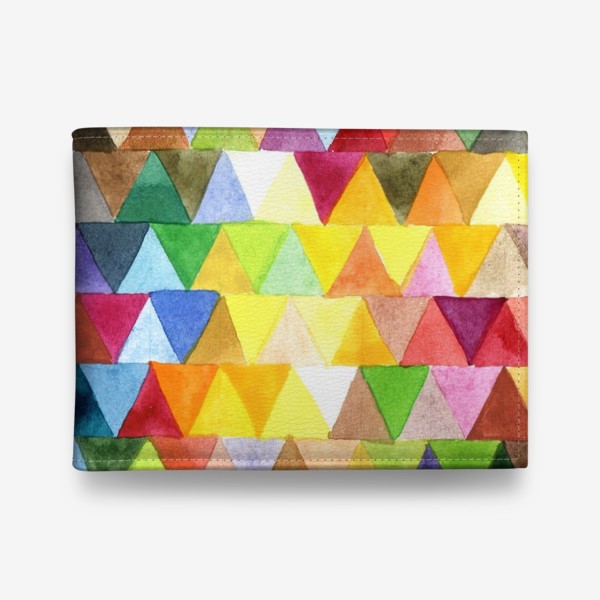 Кошелек «Разноцветные треугольники»