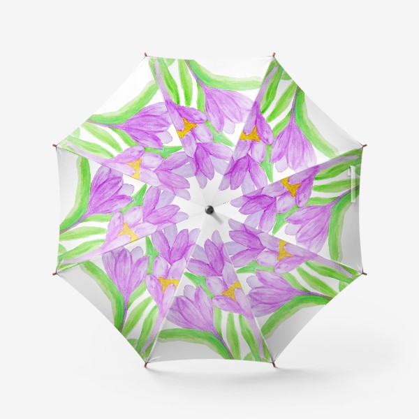 Зонт «Лиловые крокусы»