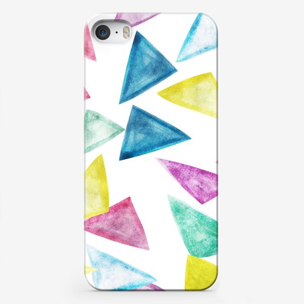 Чехол iPhone «Акварельный треугольники»
