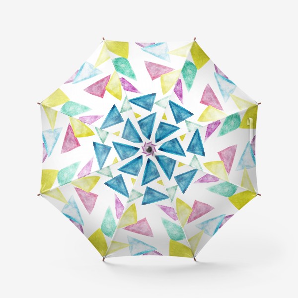 Зонт &laquo;Акварельный треугольники&raquo;