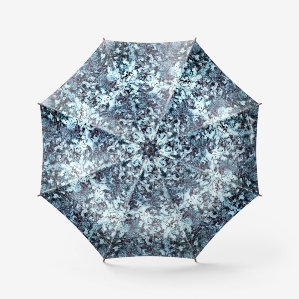 Зонт «Осенняя графика (синий)»