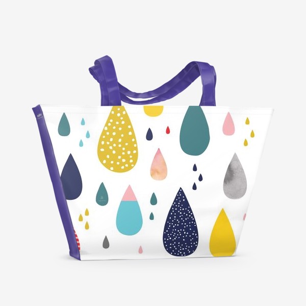 Пляжная сумка «Веселый дождик»